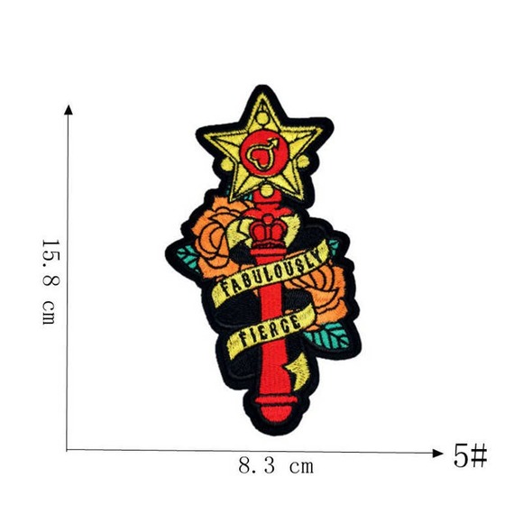 Complete 11 pc set of Sailor Moon Embroidered Patches NWOT - Picture 6 of 12